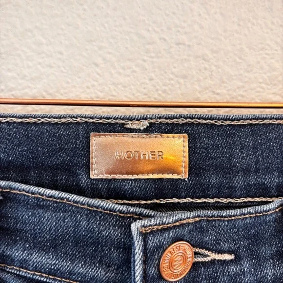 MOTHER Denim Womens Jeans Insider Crop Step Fray Size 29 Home Movies - Picture 5 of 11